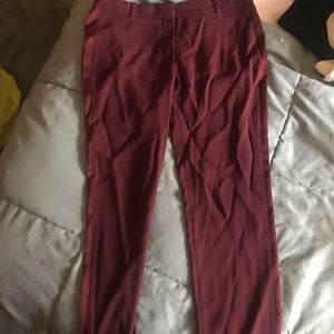 Wilfred structured maroon pants